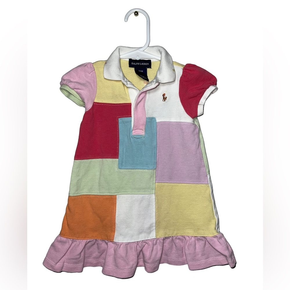 Baby Girl Ralph Lauren patch dress Size 18 months